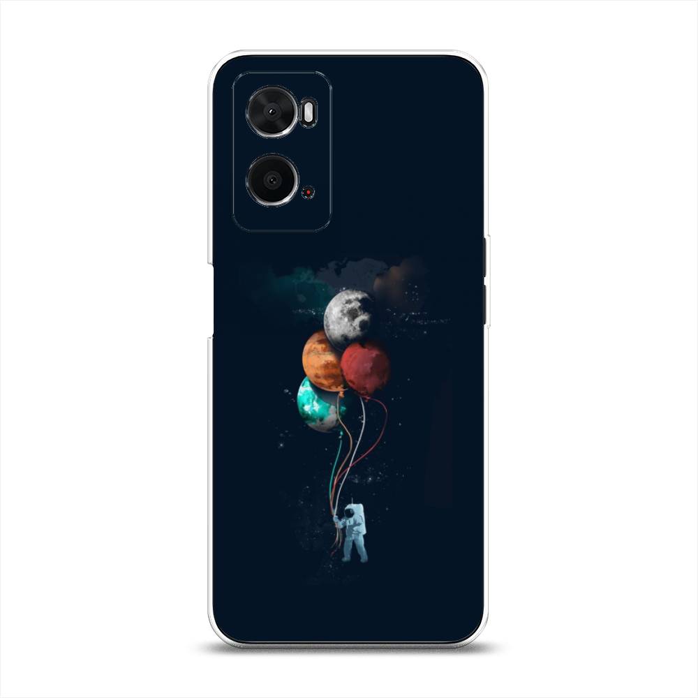 

Чехол для Oppo A36 "Космонавт с шариками", Разноцветный, 259950-4