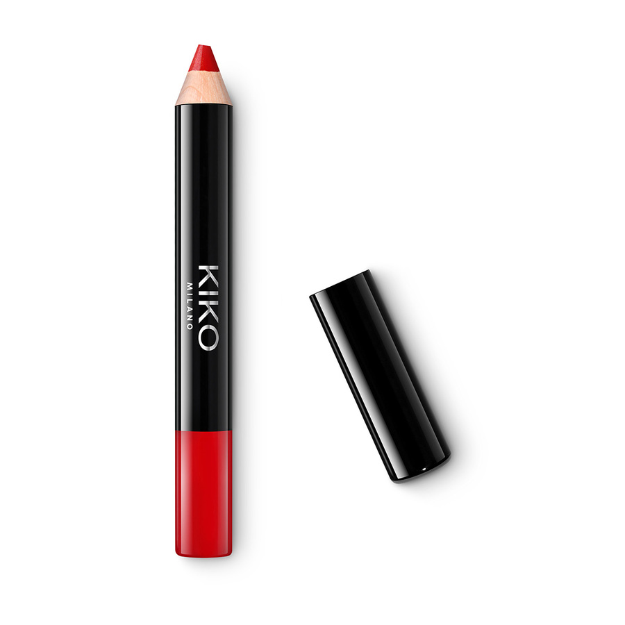 Помада-карандаш для губ Kiko Milano Smart fusion creamy lip crayon 07 Cherry Red 1,6 г помада карандаш для губ kiko milano smart fusion matte lip crayon 01 светлый фундук 1 6 г