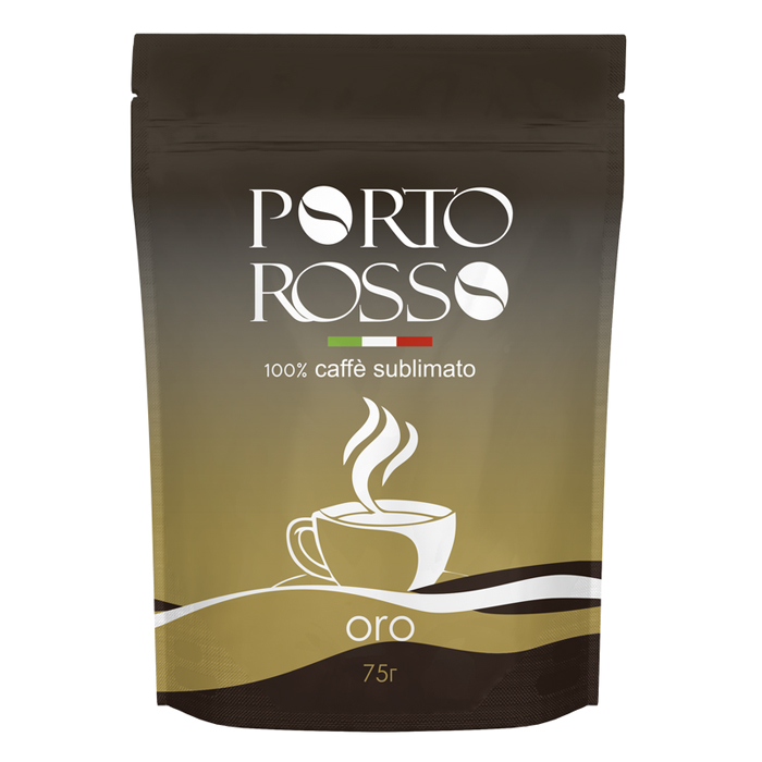 

Кофе растворимый сублимированный Porto Rosso Oro пакет 75 г, Oro