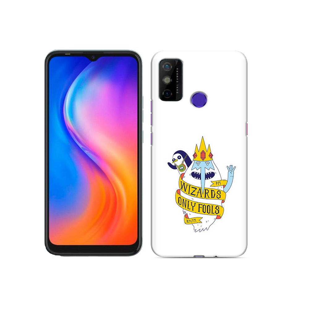 Чехол MyPads Tocco для Tecno Spark 6 GO время приключений снежный король