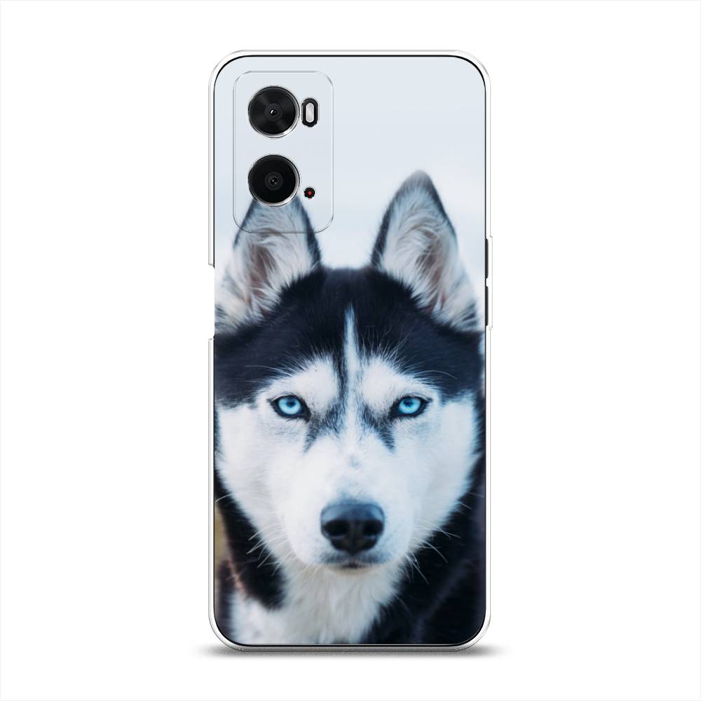 

Чехол для Oppo A36 "Хаски 2", Синий;белый, 259950-1