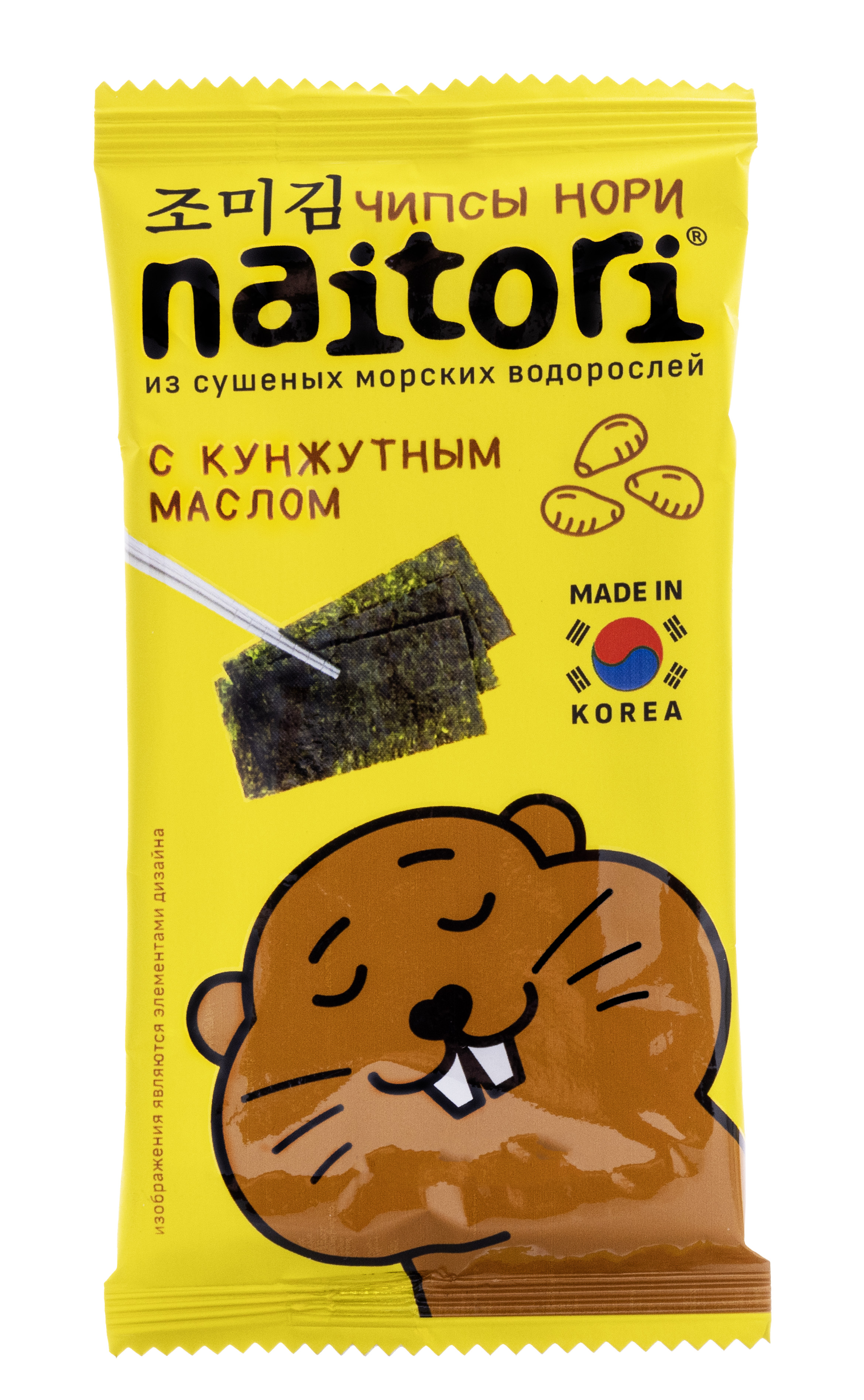 

Чипсы Naitori Нори из сушеных морских водорослей с кунжутным маслом 3 г
