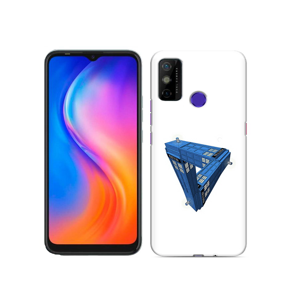 

Чехол MyPads Tocco для Tecno Spark 6 GO головолока абстракция, Прозрачный, Tocco