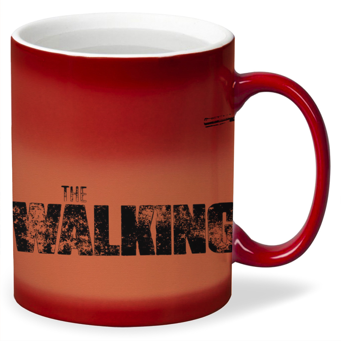 

Кружка хамелеон красный CoolPodarok Ходячие мертвецы Надпись Мужчина Револьвер