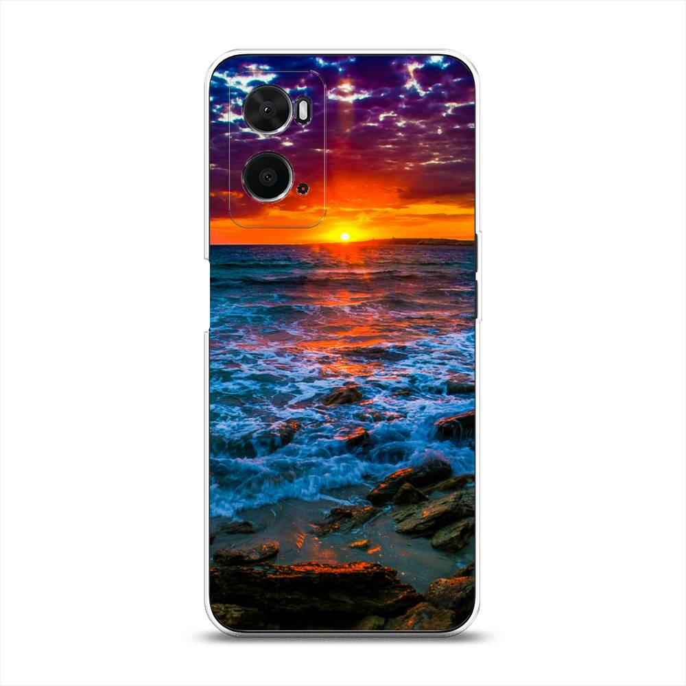 

Чехол для Oppo A36 "Закат 1", Оранжевый;синий, 259950-2