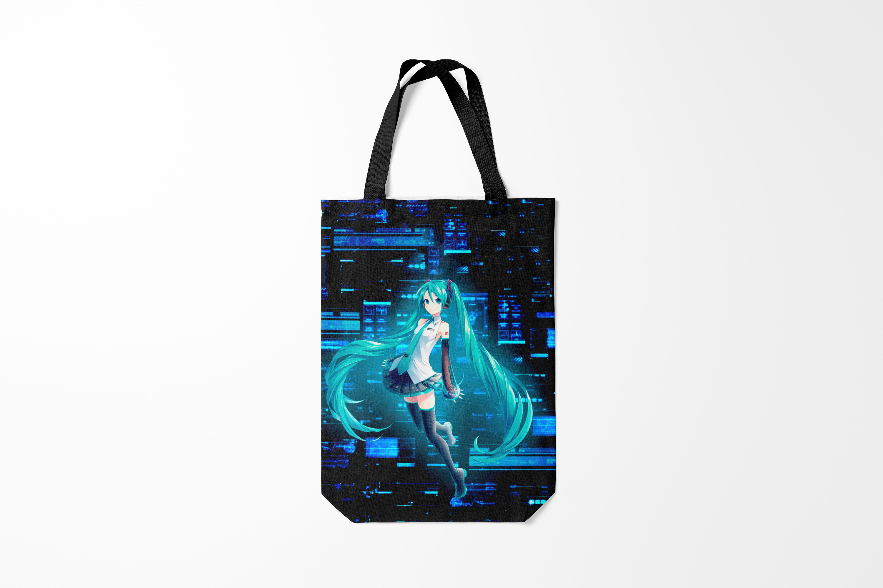 

Сумка шoппер унисекс Burnettie Хацуне Мику Miku в матрице,, Хацуне Мику Miku в матрице