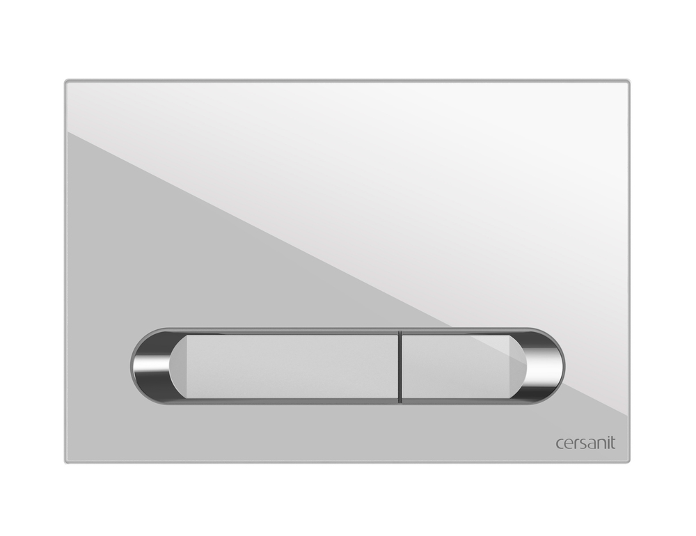 Кнопка ESTETICA для LINK PRO/VECTOR/LINK/HI-TEC пластик белый с рамкой хром 64111