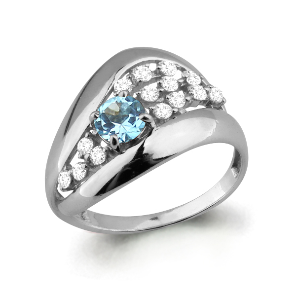 

Кольцо из серебра р.  AQUAMARINE 6583205А_925_з, 6583205А_925_з