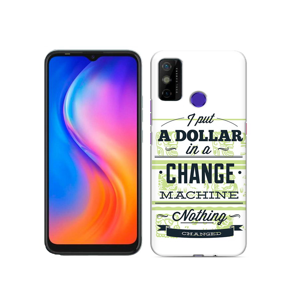 

Чехол MyPads Tocco для Tecno Spark 6 GO доллар надпись, Прозрачный, Tocco