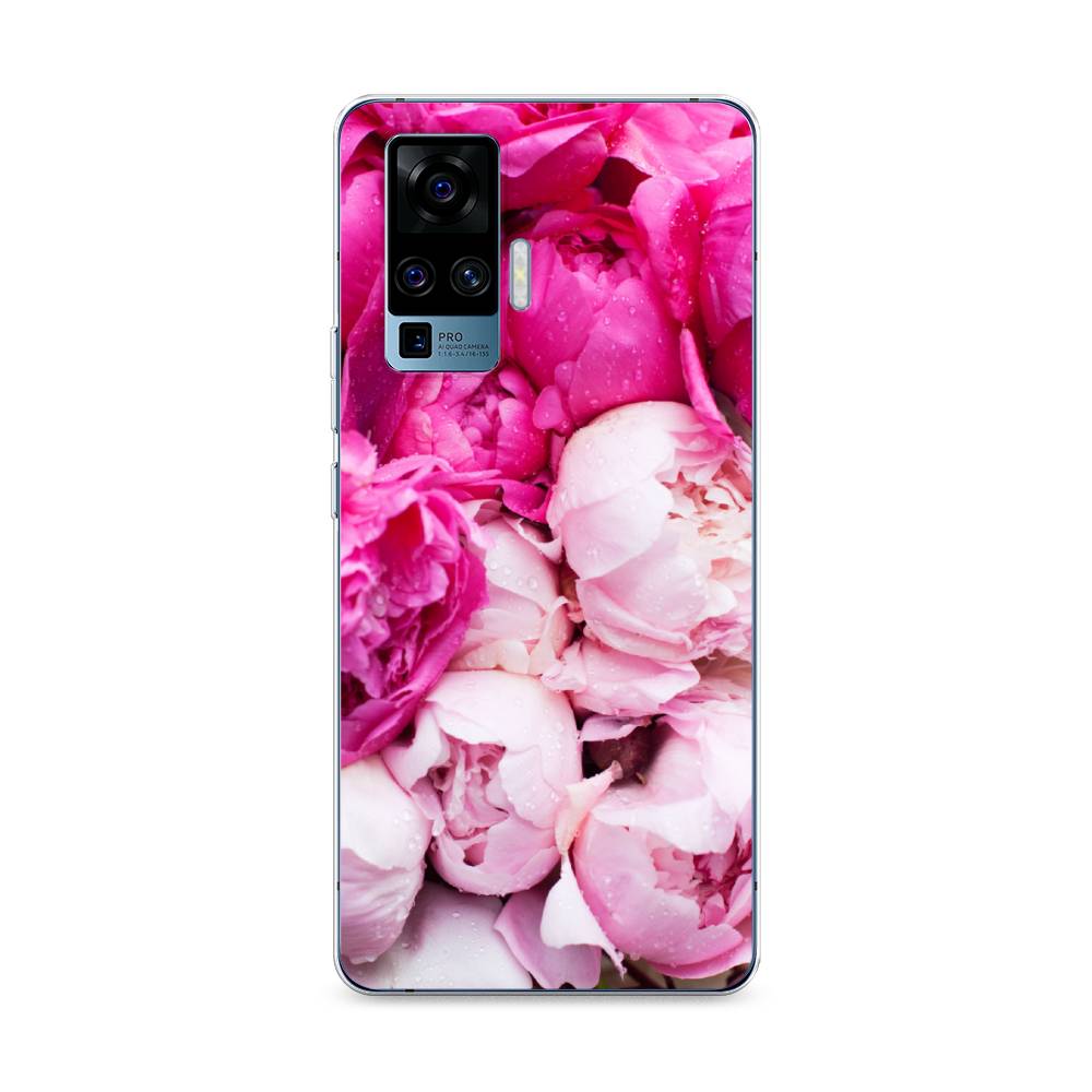 

Чехол Awog на Vivo X50 Pro "Пионы розово-белые", 262350-8