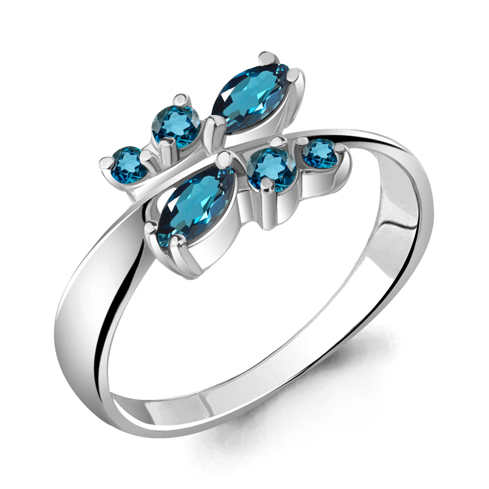 

Кольцо из серебра р.  AQUAMARINE 6568908_925_р, 6568908_925_р