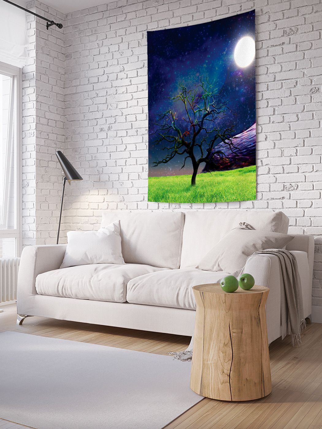 

Вертикальное фотопанно на стену JoyArty Луна привлекает 100x150 см, Луна привлекает