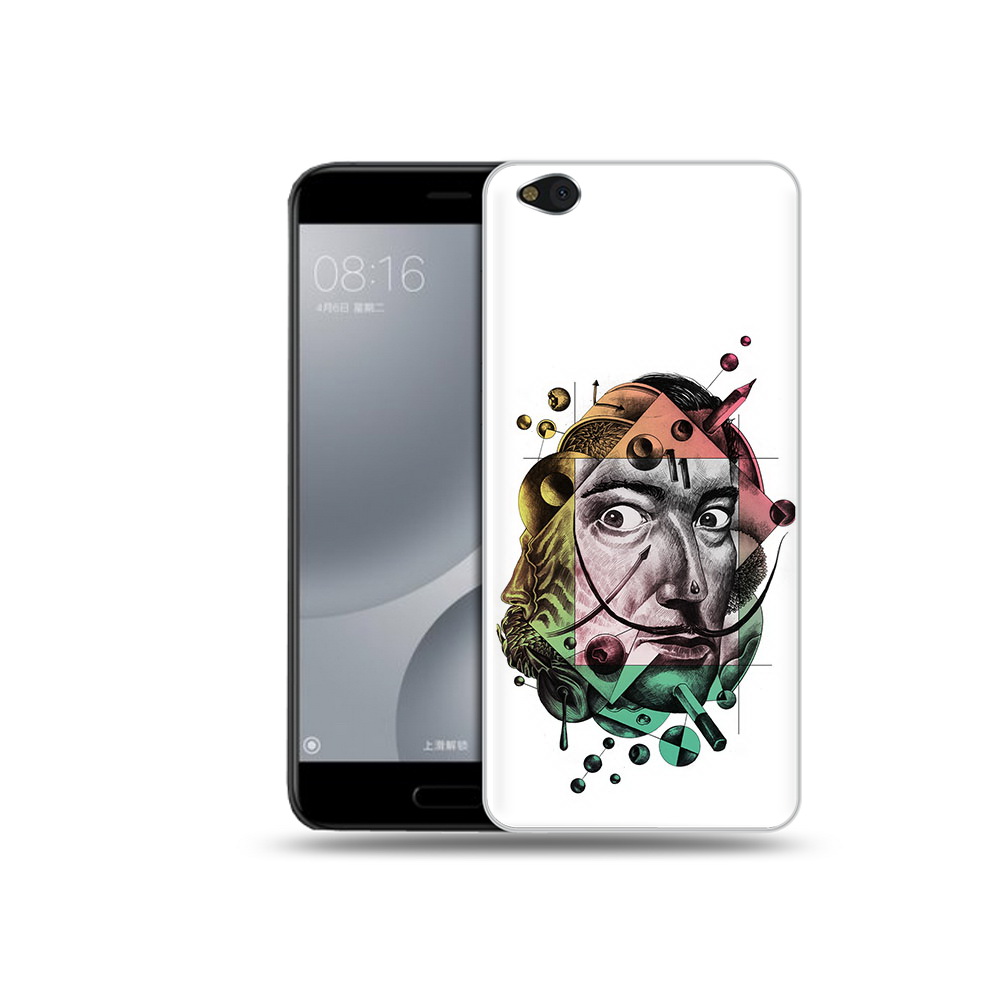 

Чехол MyPads Tocco для Xiaomi Mi 5C разноцветное лицо абстракция (PT61938.328.570), Прозрачный, Tocco