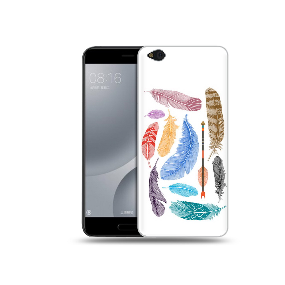 

Чехол MyPads Tocco для Xiaomi Mi 5C разноцветные перья (PT61938.328.572), Прозрачный, Tocco