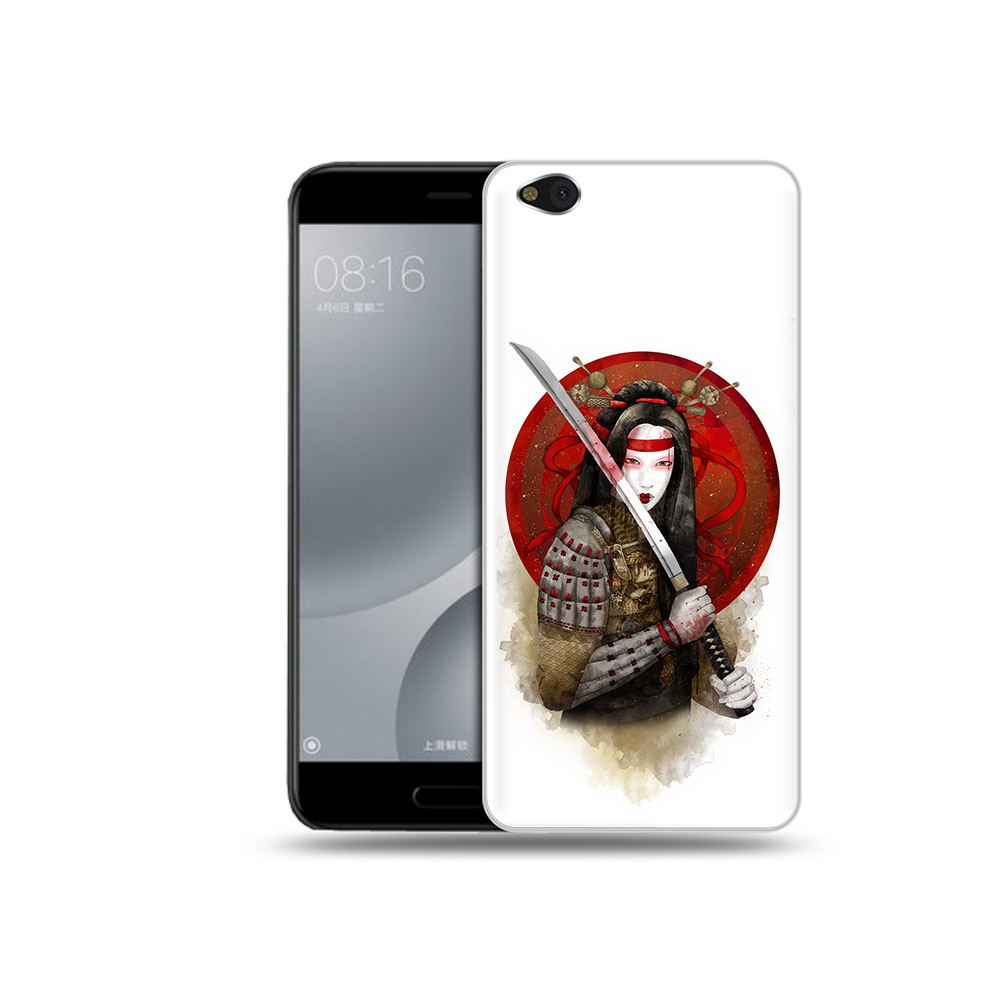

Чехол MyPads Tocco для Xiaomi Mi 5C рисованная девушка с катаной (PT61938.328.580), Прозрачный, Tocco
