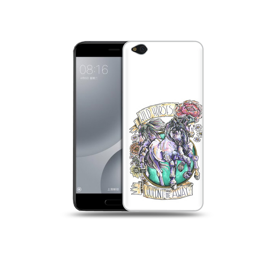 

Чехол MyPads Tocco для Xiaomi Mi 5C рисунок коней в цветах (PT61938.328.582), Прозрачный, Tocco