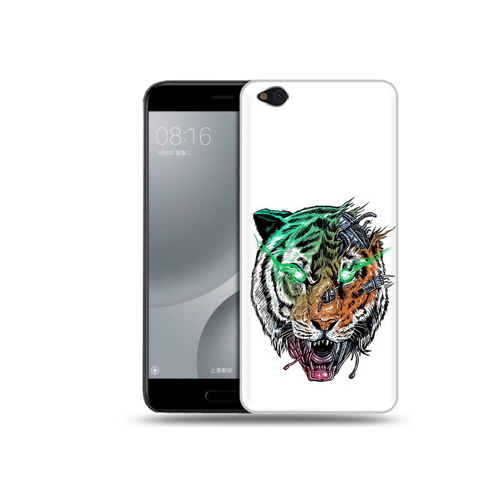 

Чехол MyPads Tocco для Xiaomi Mi 5C робо-тигр (PT61938.328.584), Прозрачный, Tocco