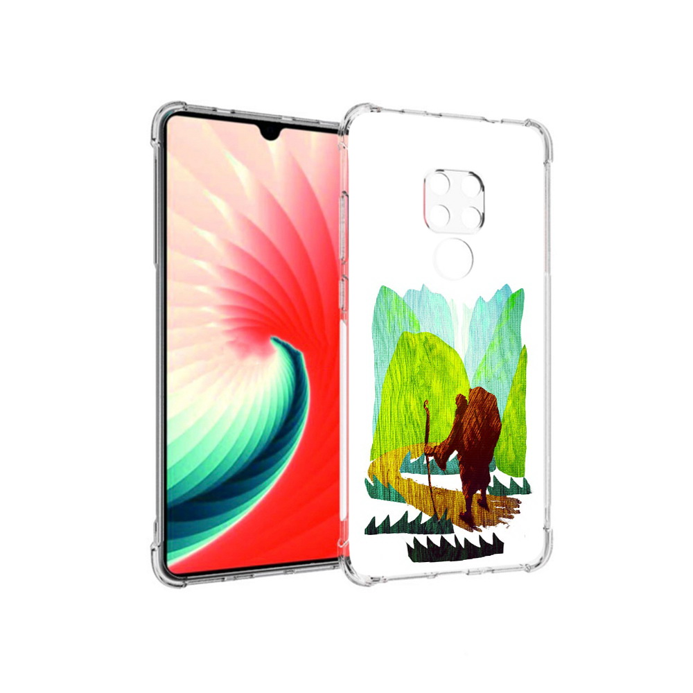 

Чехол MyPads Tocco для Huawei Mate 20 Лесная тропа, Прозрачный, Tocco