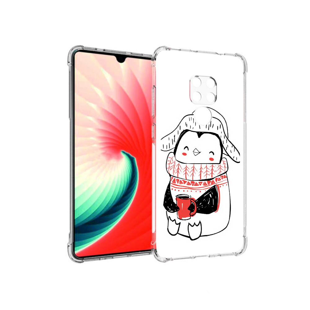 

Чехол MyPads Tocco для Huawei Mate 20 Милый пингвин, Прозрачный, Tocco