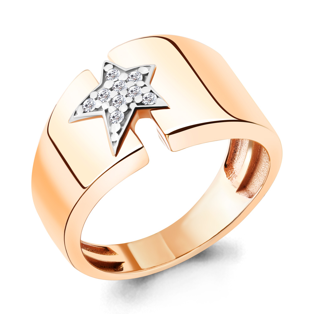 

Кольцо из серебра р.  AQUAMARINE 67128А_925_з, 67128А_925_з