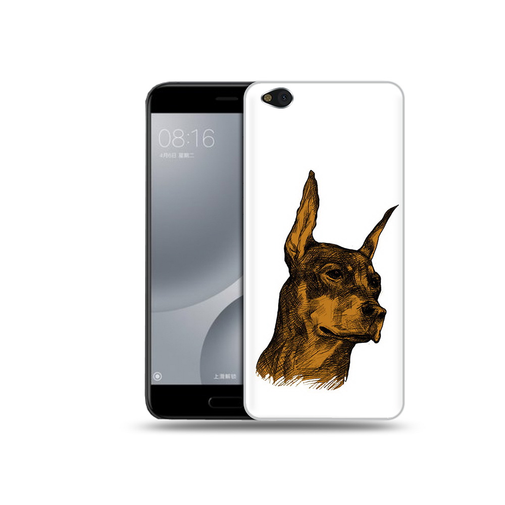 

Чехол MyPads Tocco для Xiaomi Mi 5C скетч доберман (PT61938.328.605), Прозрачный, Tocco