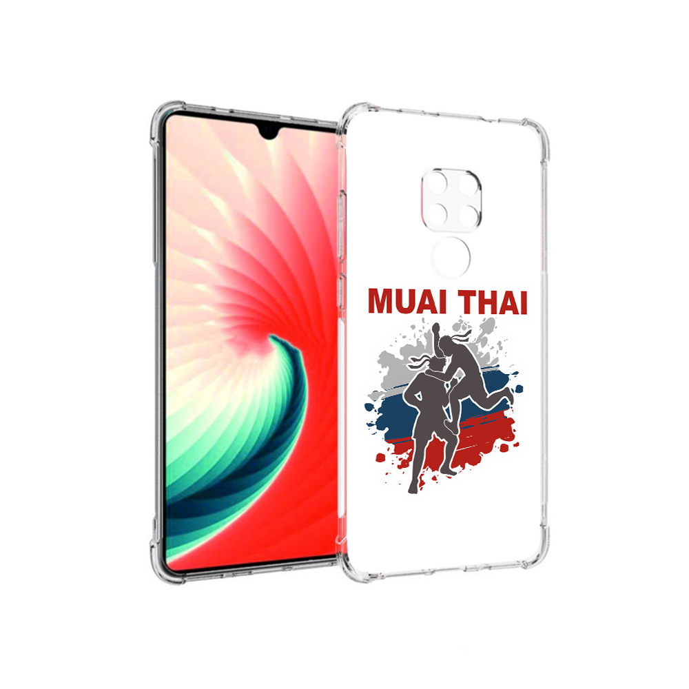 

Чехол MyPads Tocco для Huawei Mate 20 Муайтай, Прозрачный, Tocco