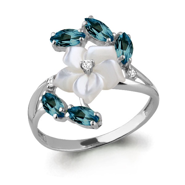 

Кольцо из серебра р.  AQUAMARINE 6571108_925_р, 6571108_925_р