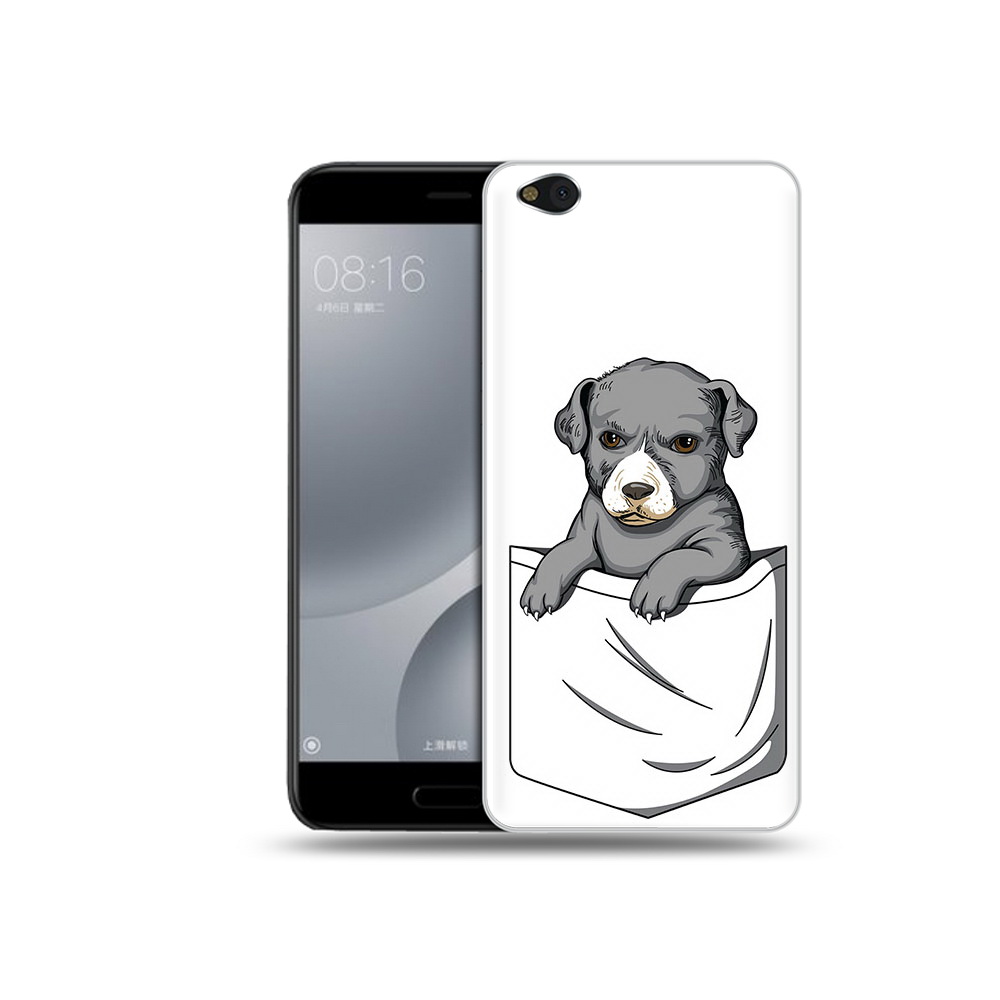 

Чехол MyPads Tocco для Xiaomi Mi 5C собачка в кармане (PT61938.328.611), Прозрачный, Tocco