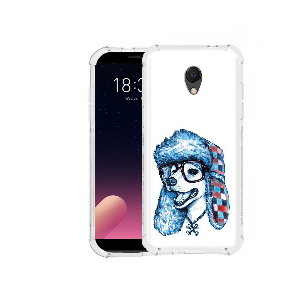 

Чехол MyPads Tocco для Meizu M6S зимний пес, Прозрачный, Tocco