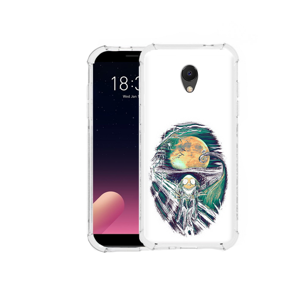 

Чехол MyPads Tocco для Meizu M6S зубастое существо абстракция, Прозрачный, Tocco
