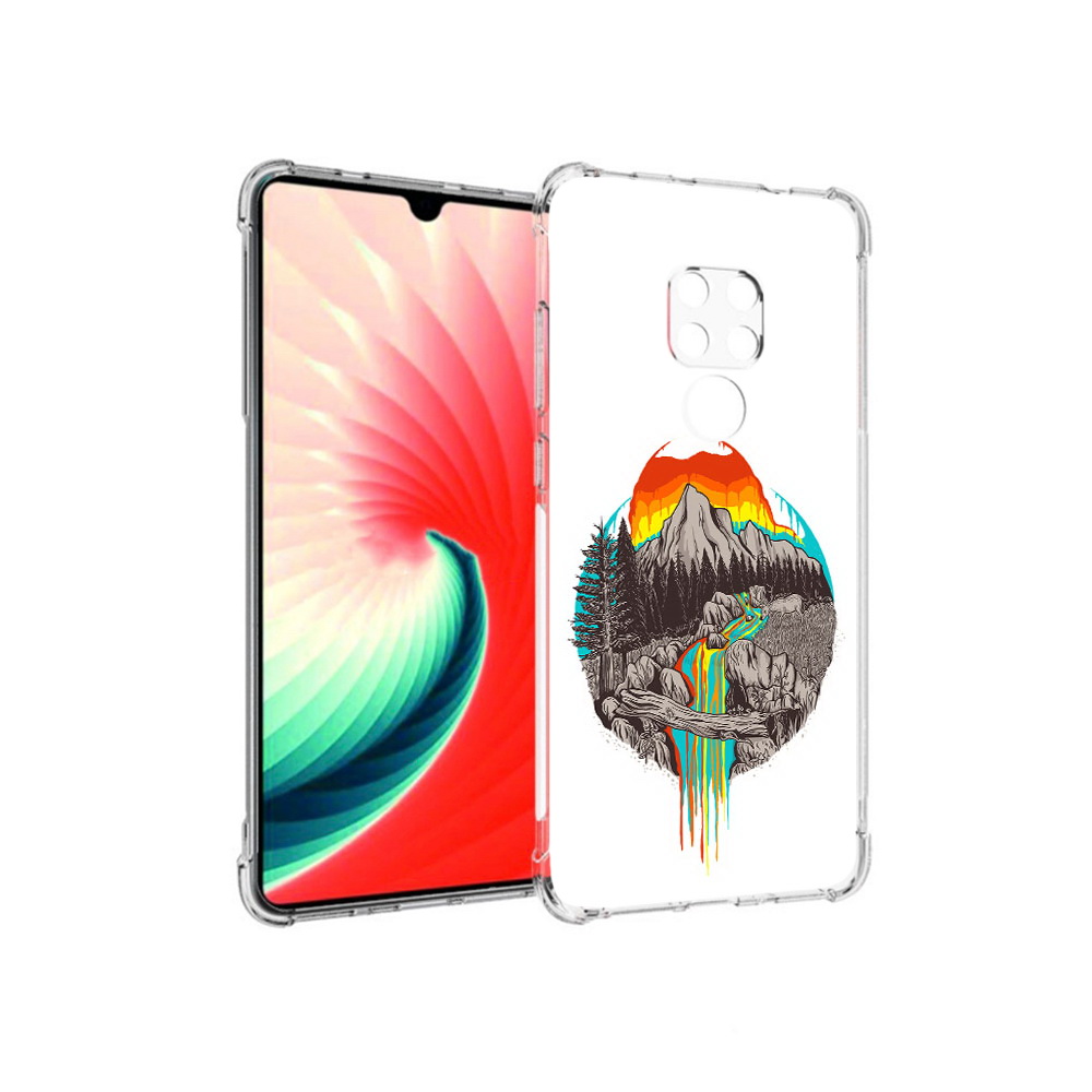 

Чехол MyPads Tocco для Huawei Mate 20 Радужный водопад, Прозрачный, Tocco