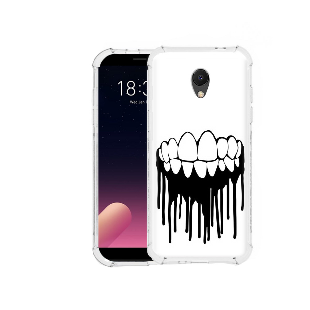 

Чехол MyPads Tocco для Meizu M6S зубы, Прозрачный, Tocco