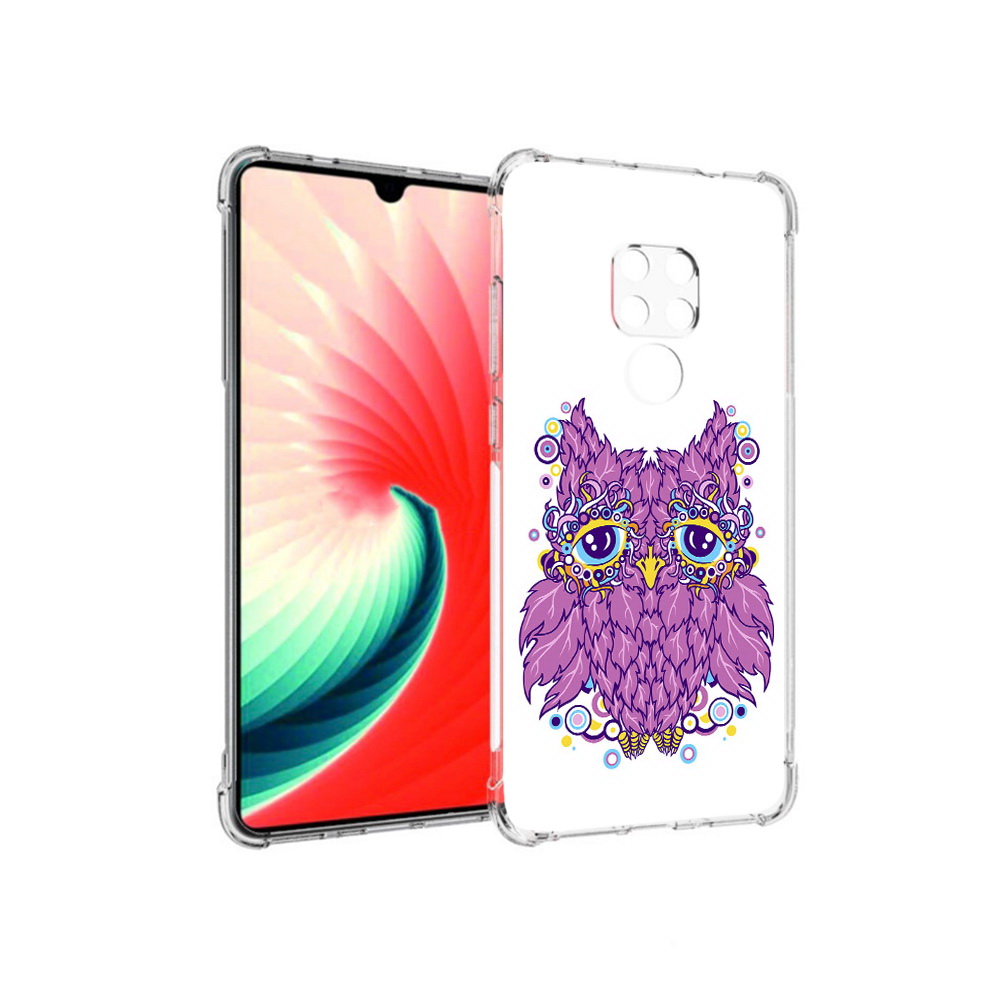 

Чехол MyPads Tocco для Huawei Mate 20 Розовая сова, Прозрачный, Tocco