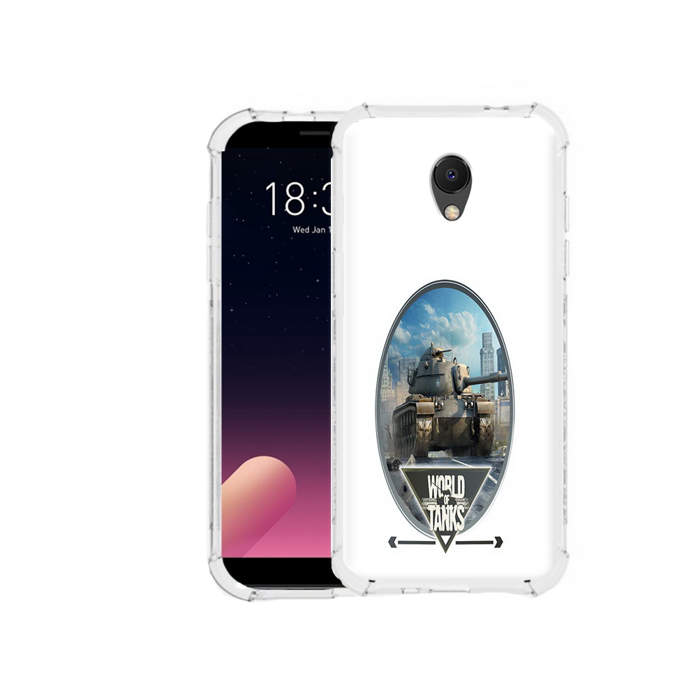 

Чехол MyPads Tocco для Meizu M6S игра с танками, Прозрачный, Tocco