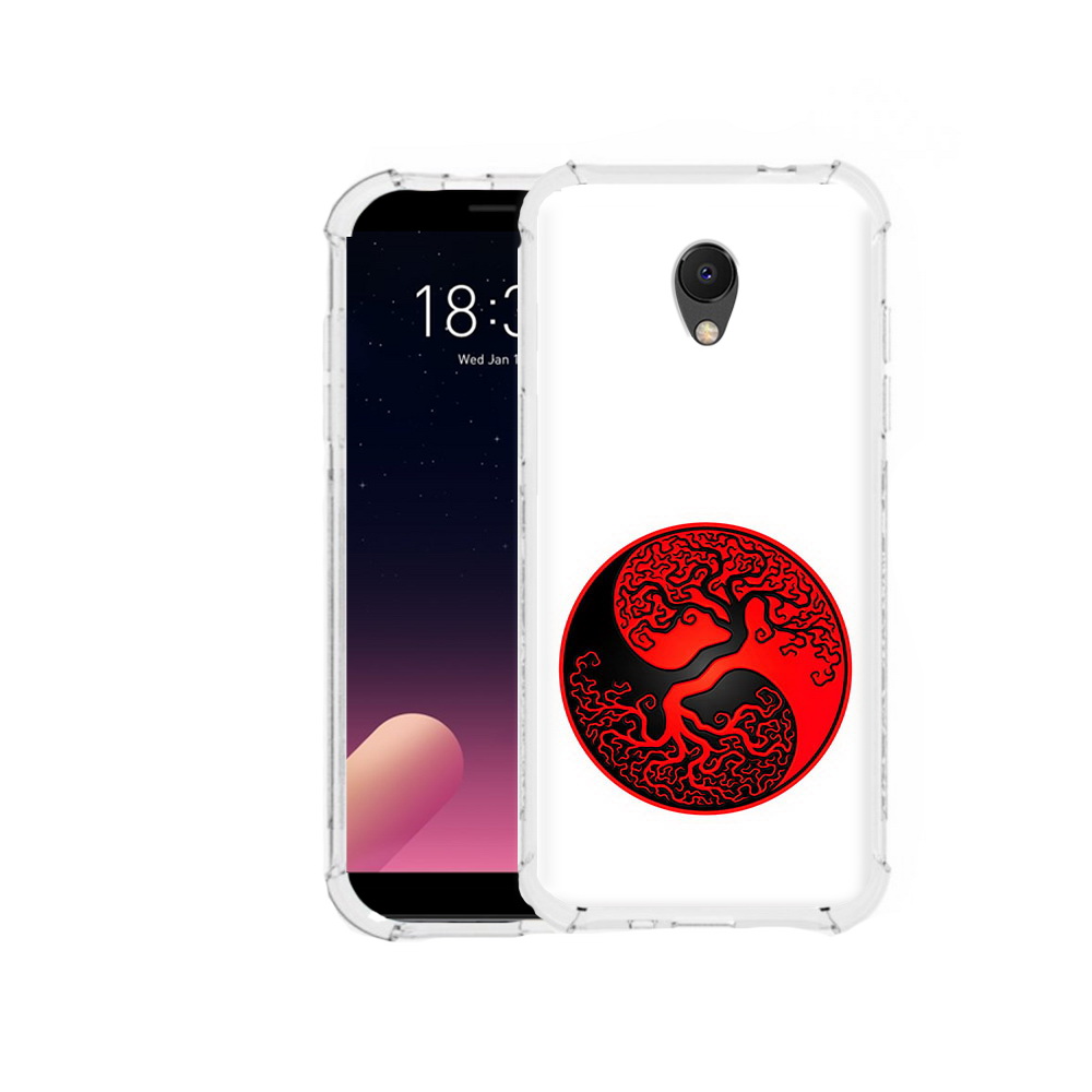 

Чехол MyPads Tocco для Meizu M6S инь янь дерево, Прозрачный, Tocco