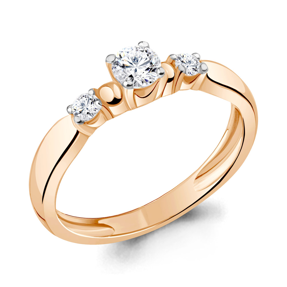 

Кольцо из серебра р. 17 Aquamarine 63226, фианит, 63226_925_з