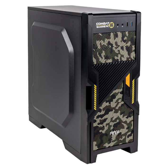 Корпус компьютерный Hiper Combat ATX, без БП black