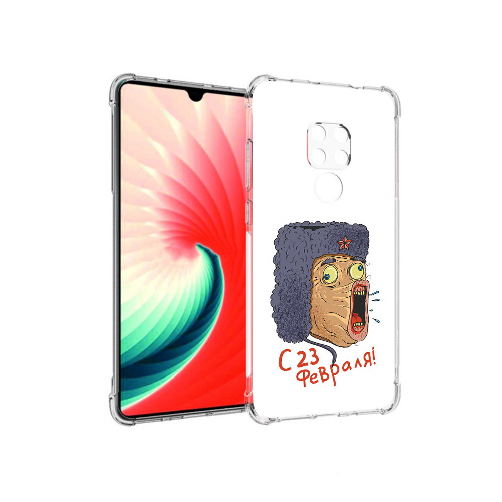 

Чехол MyPads Tocco для Huawei Mate 20 23 февраля смешная эмоция, Прозрачный, Tocco