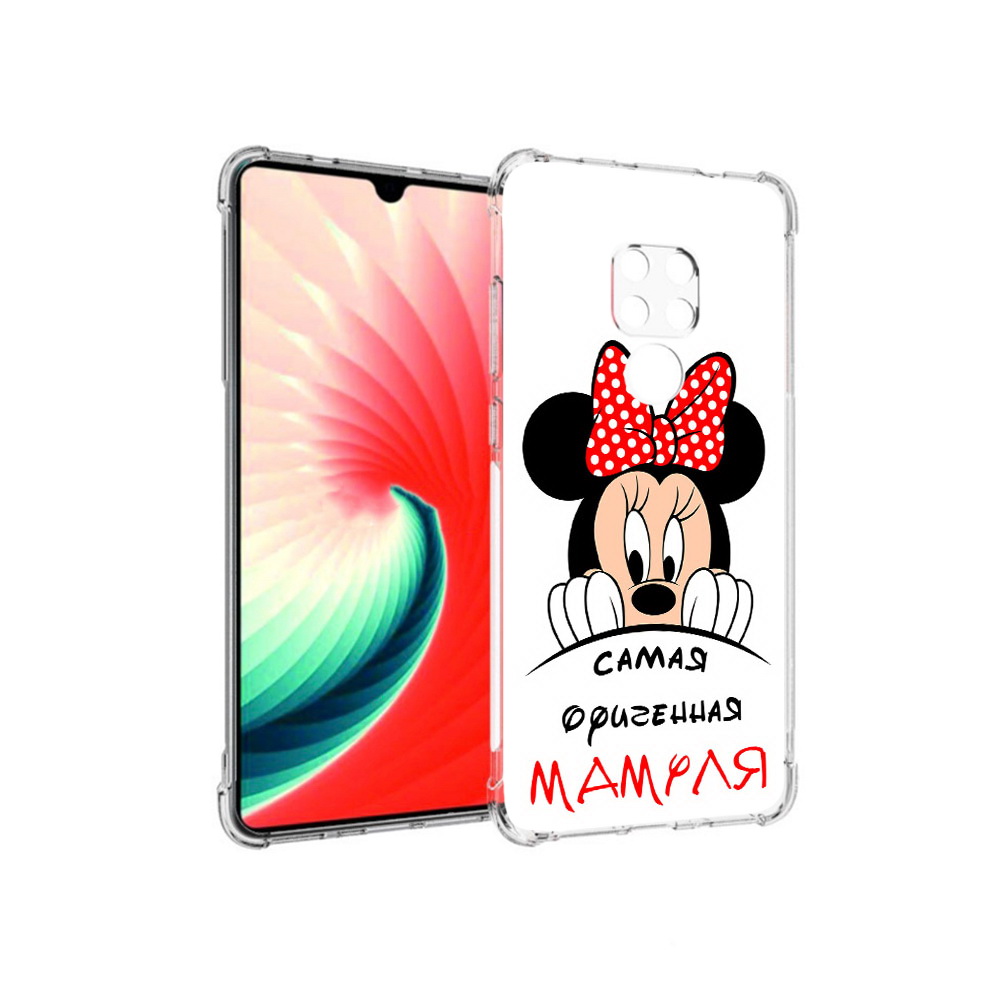 

Чехол MyPads Tocco для Huawei Mate 20 Самая лучшая мамуля Мини Маус, Прозрачный, Tocco
