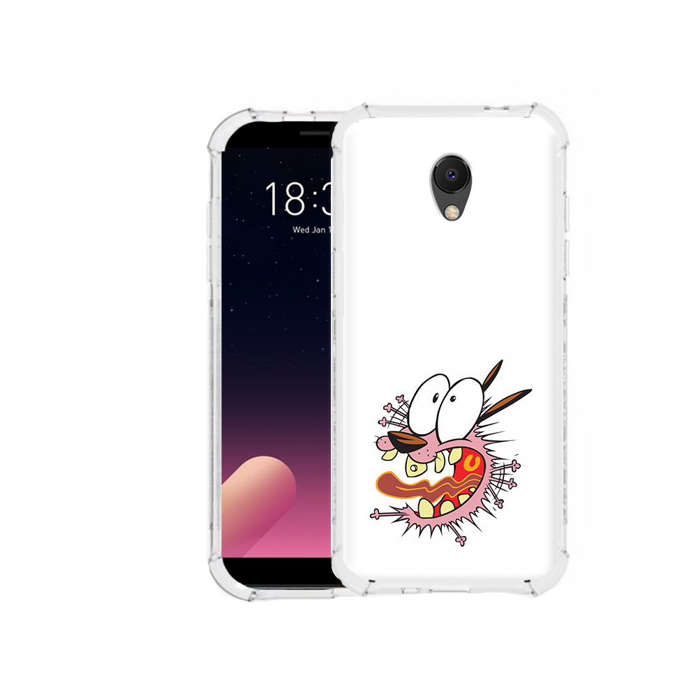 

Чехол MyPads Tocco для Meizu M6S испуганный бобик, Прозрачный, Tocco
