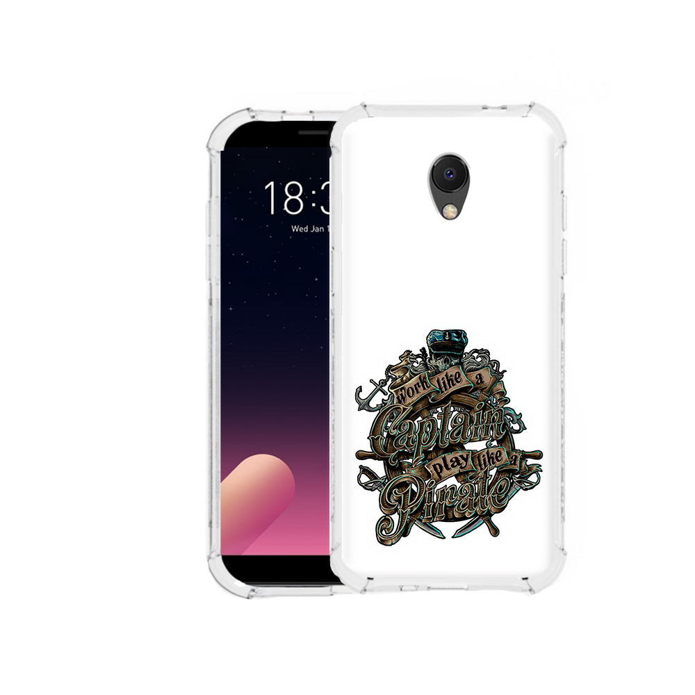 

Чехол MyPads Tocco для Meizu M6S капитан пиратов, Прозрачный, Tocco