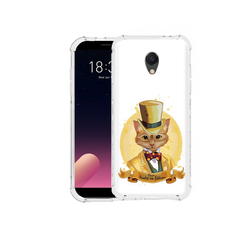

Чехол MyPads Tocco для Meizu M6S кот юрист, Прозрачный, Tocco