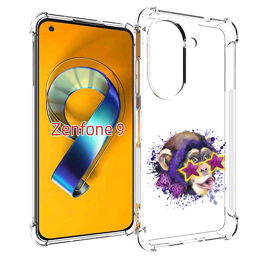 

Чехол MyPads обезьяна в очках для Asus Zenfone 9 (AI2202), Прозрачный, Tocco
