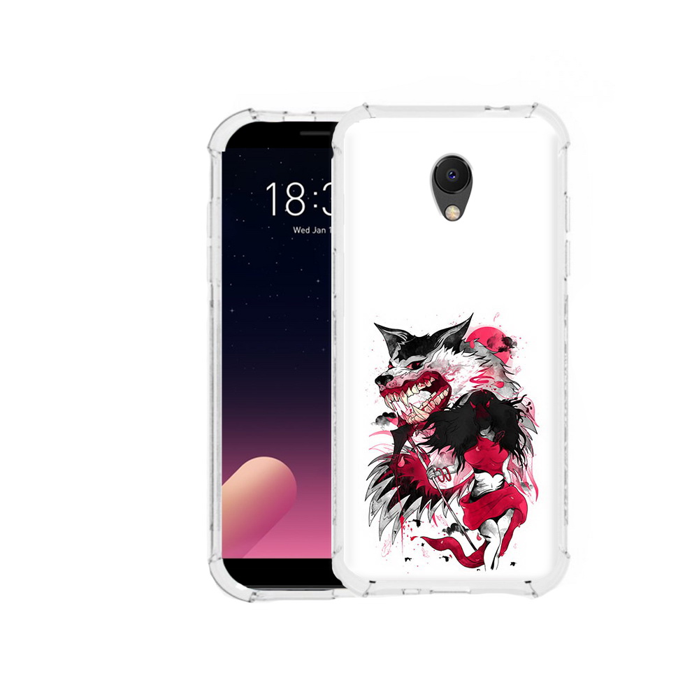 

Чехол MyPads Tocco для Meizu M6S красная шапочка, Прозрачный, Tocco