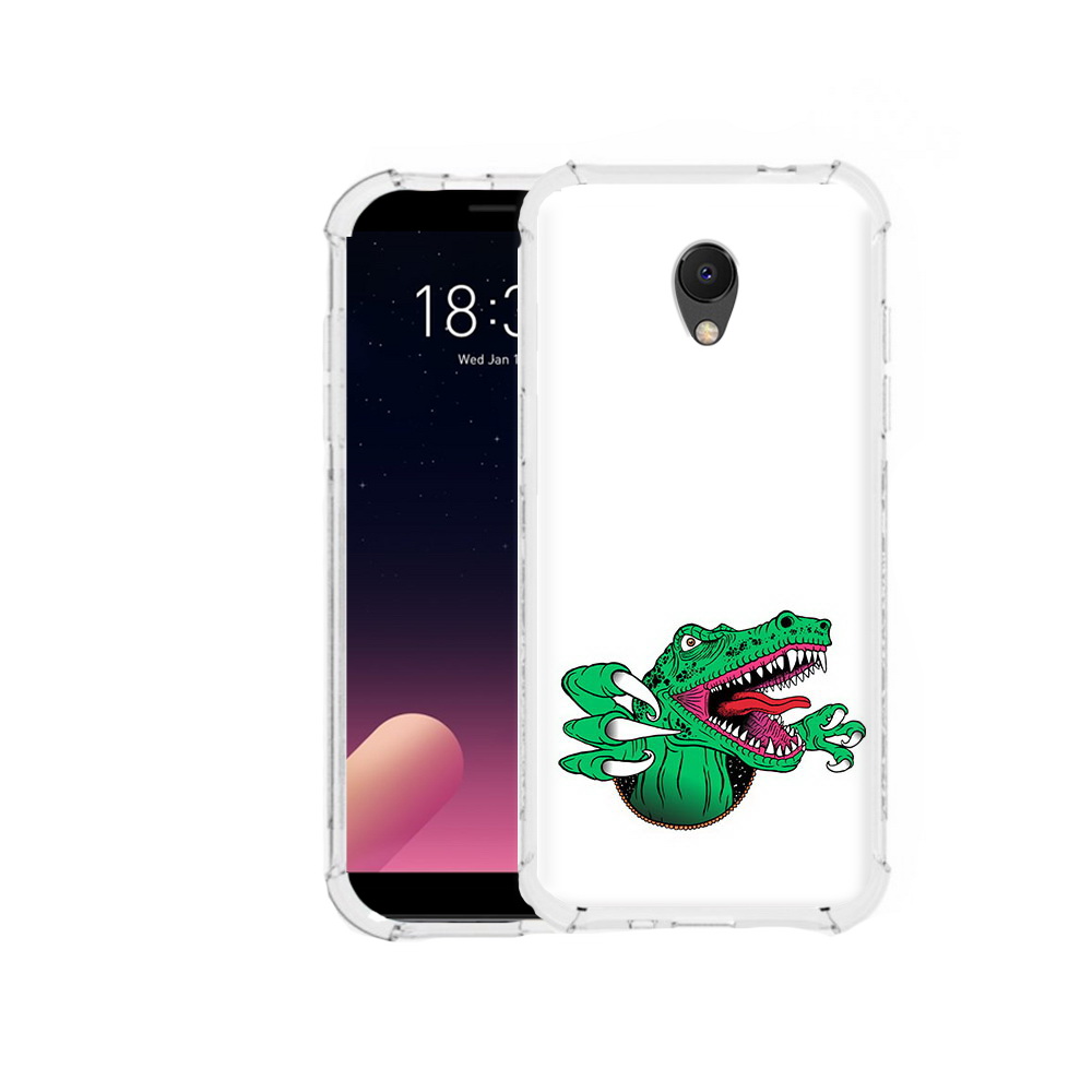 

Чехол MyPads Tocco для Meizu M6S крокодил, Прозрачный, Tocco