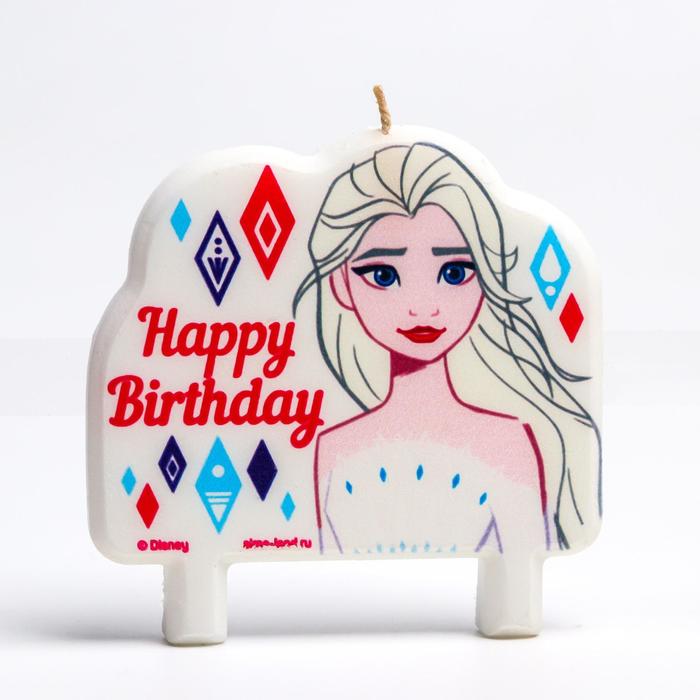 

Свеча в торт "Happy Birthday", Холодное сердце, Разноцветный, Холодное сердце