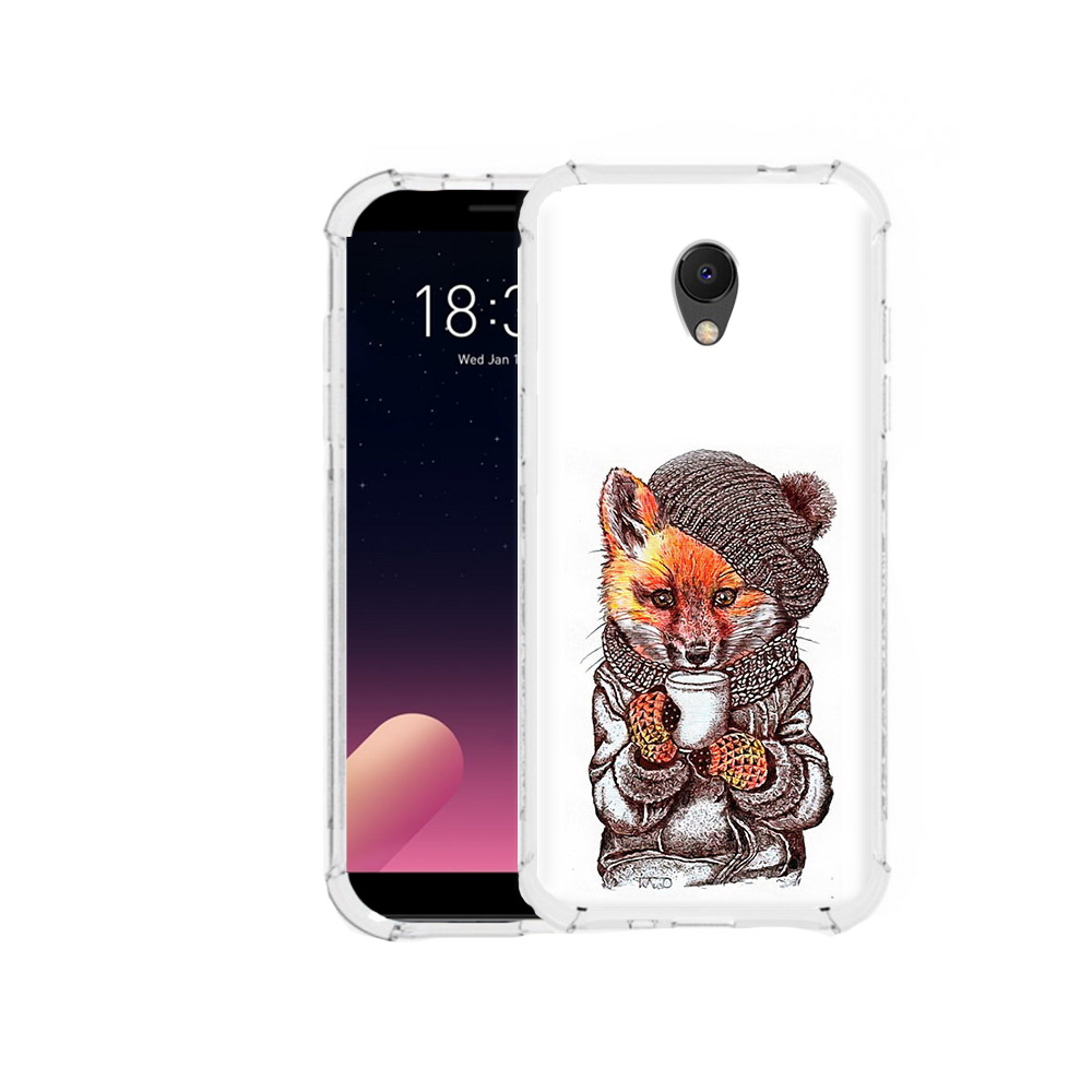 

Чехол MyPads Tocco для Meizu M6S лиса в шапке, Tocco