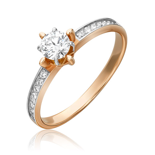 

Кольцо из золота р. 15 PLATINA jewelry 01-1100-00-501-1111-38, фианит, 01-1100-00-501-1111-38