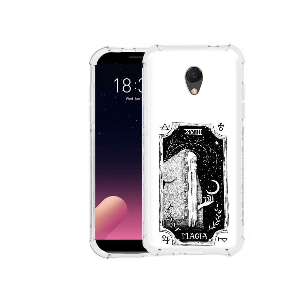 

Чехол MyPads Tocco для Meizu M6S лунная магия, Прозрачный, Tocco