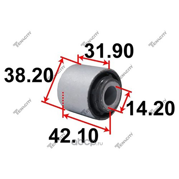 фото Сайлентблок задний поперечной тяги tenacity арт. aamsb1011